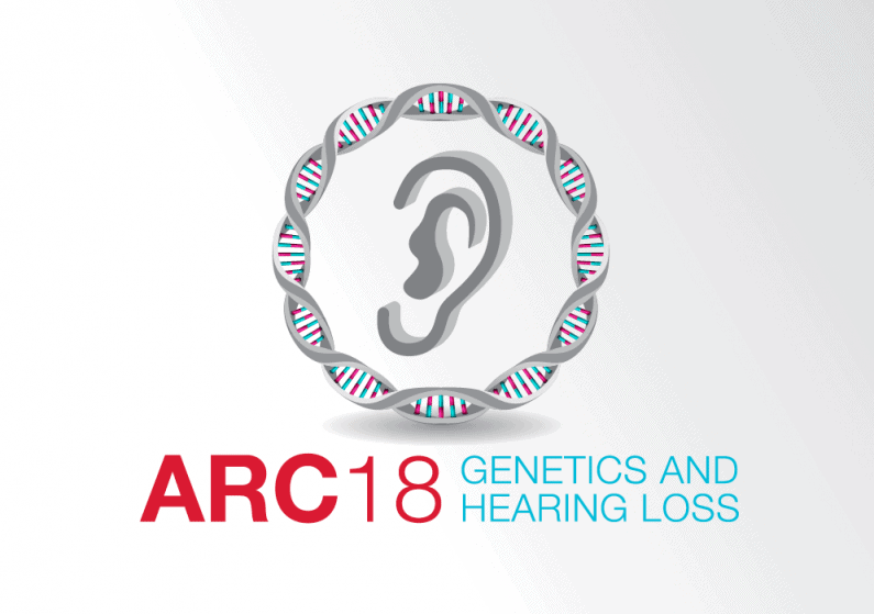 ARC 2018 logo representing DNA and hearing