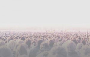 Photo of a crowd of people
