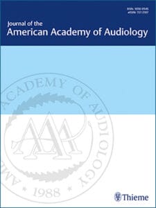 JAAA_Journal American Academy Audiology_206,4x276,2_Final_neutra Cover page of the Journal of the American Academy of Audiology