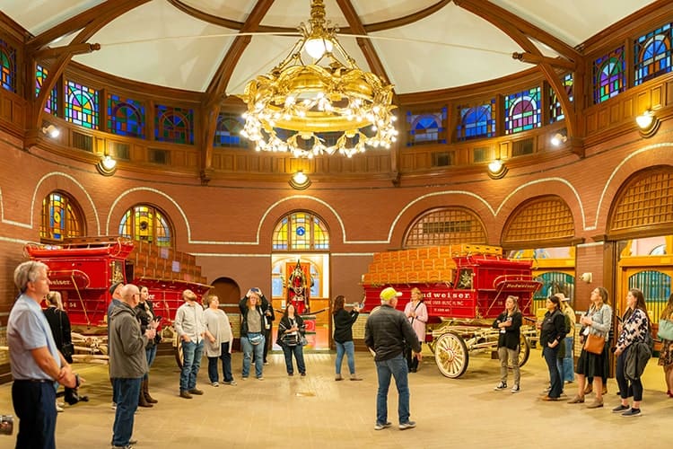 Panoramic inside the Anheuser-Busch factory.