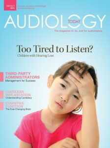 AT345-Cover-min September/October 2022 Audiology Today Magazine Cover