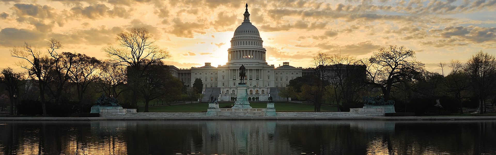 Capitol hill building in the morning with colorful cloud , Washington DC.