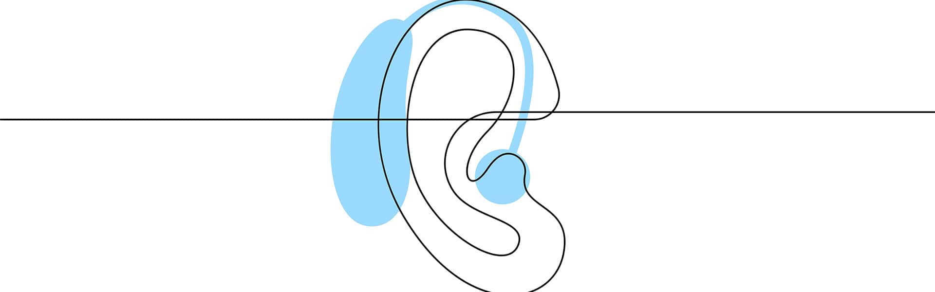 Hearing aid in human ear continuous one line drawing. Hearing, Hearing Aids, and Cognition: An Audiologist's Guide to Evaluating Evidence