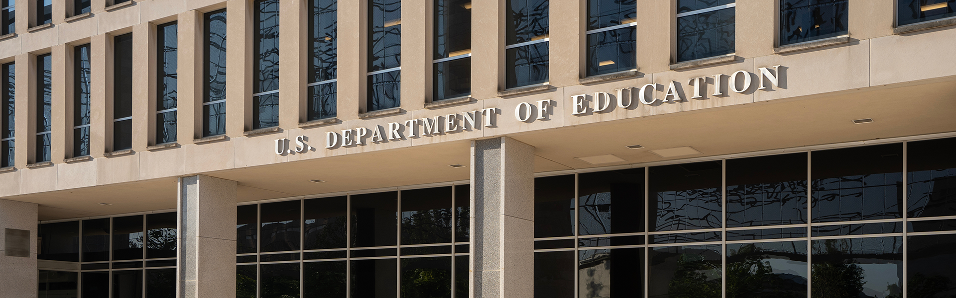 Exterior view of the Lyndon Baines Johnson (LBJ) Department of Education Building