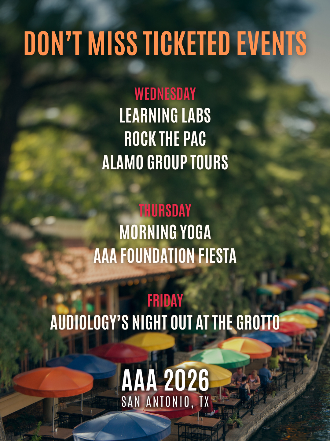 AAA Convention - Ticketed Events